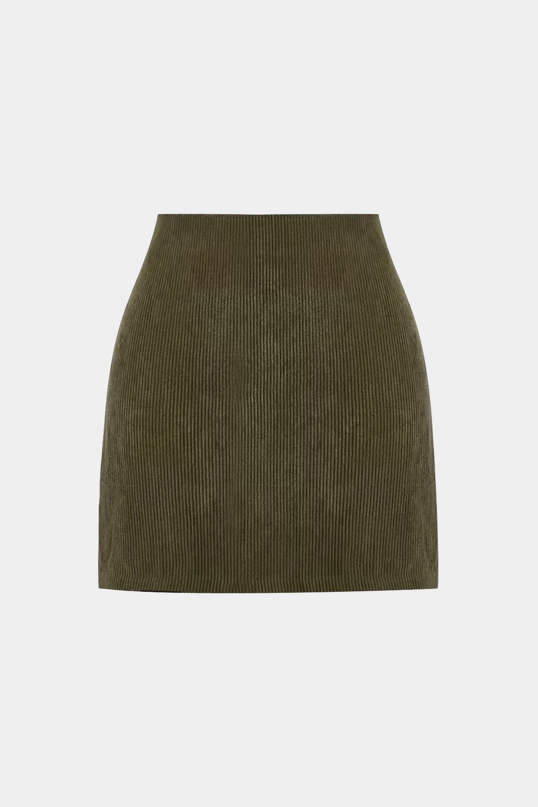 Metallic Button Asymmetrical Short Skirt