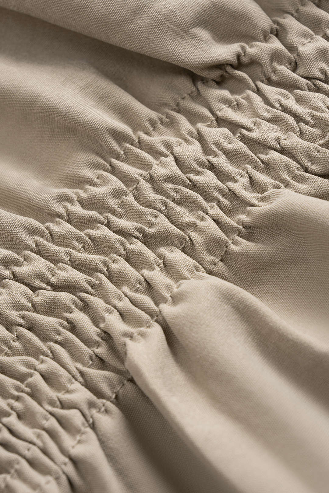 Tie-Up Ruched Smocked Tank Top