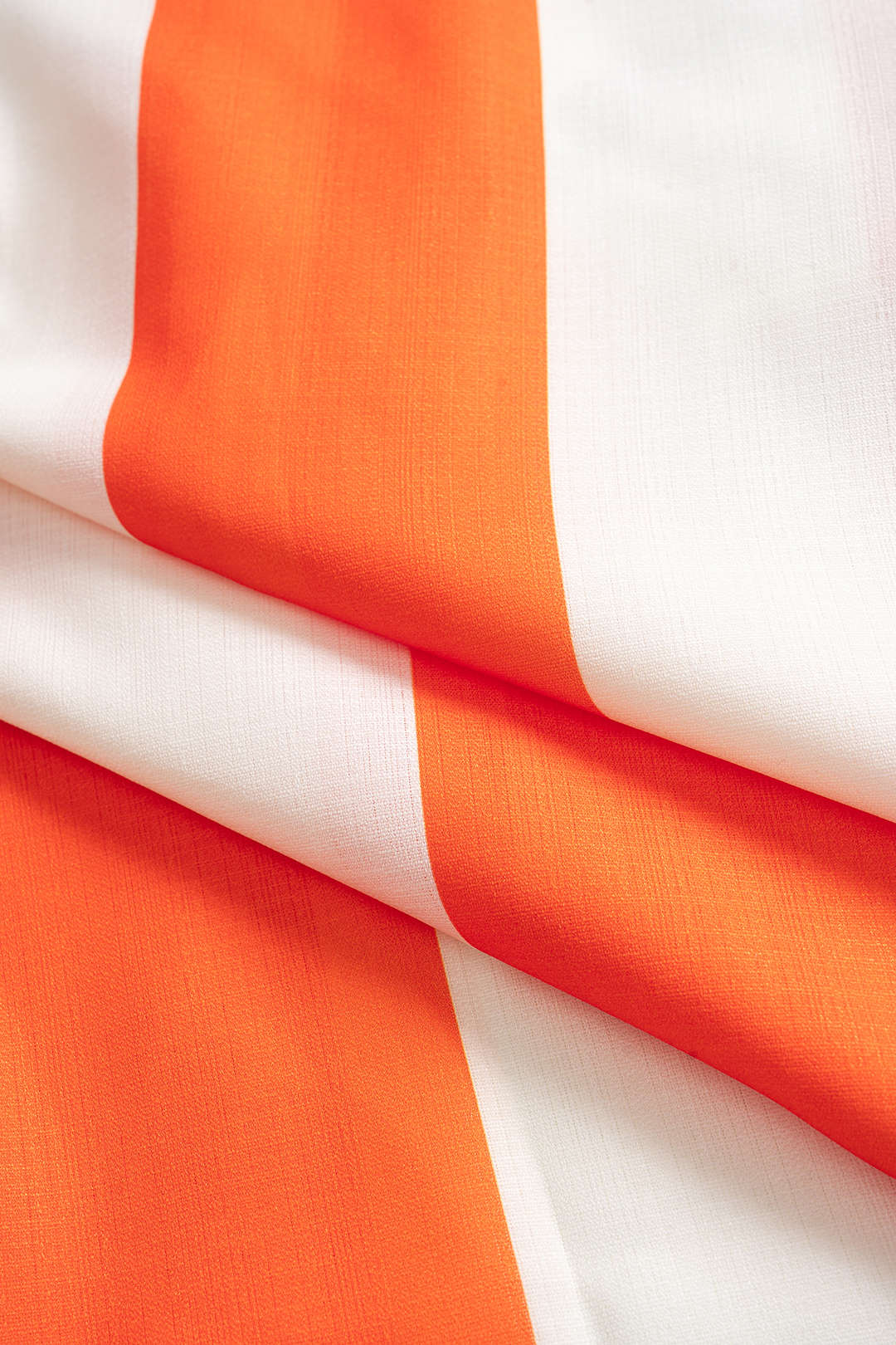 Stripes Print Linen Hollow Out Short Sleeve Midi Dress