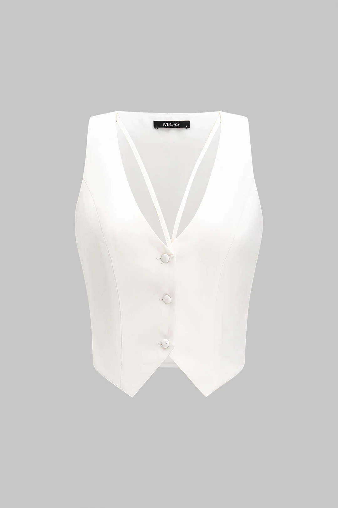 Solid Button Tank Top