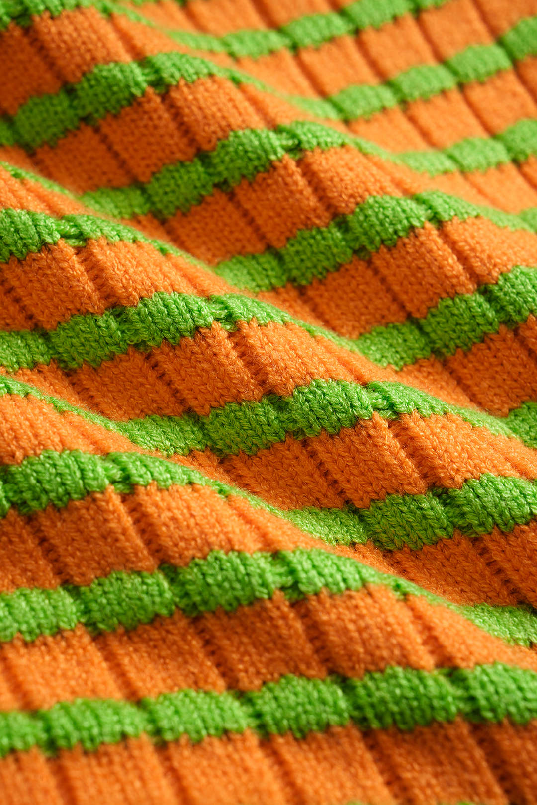 Knit Color Block Stripes Print Hollow Out Tube Top