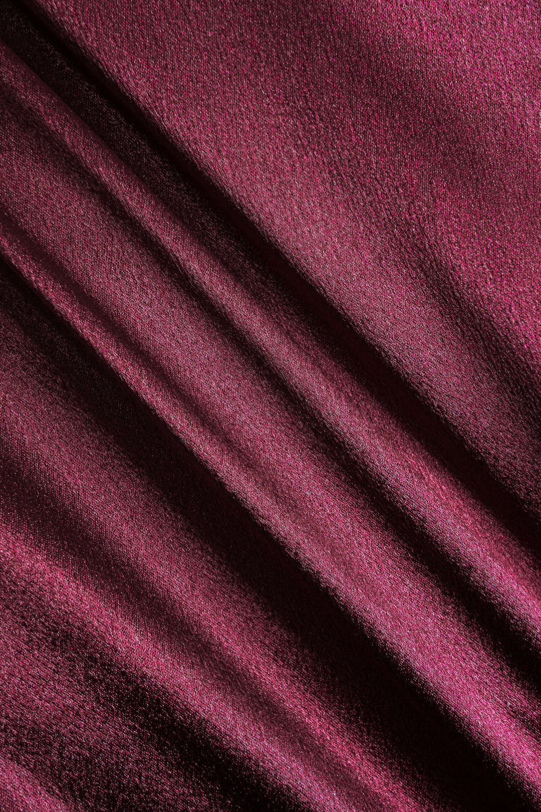 Satin Twist Knot Long Sleeve Top And Skirt Set