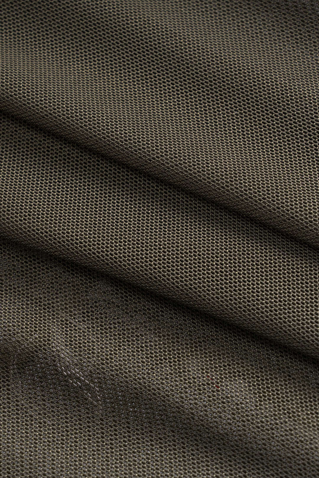 Contrasting Print Mesh and Denim Patchwork Short-Sleeve T-Shirt