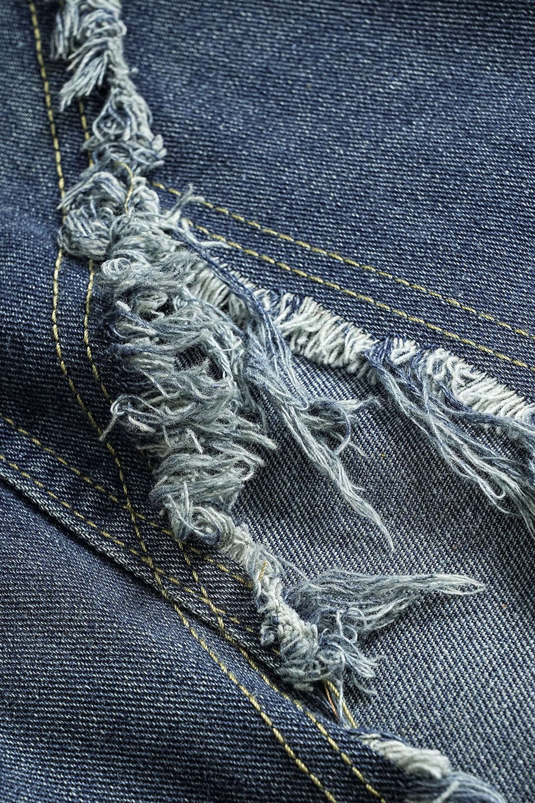 Asymmetrical Pocket Denim Skirt