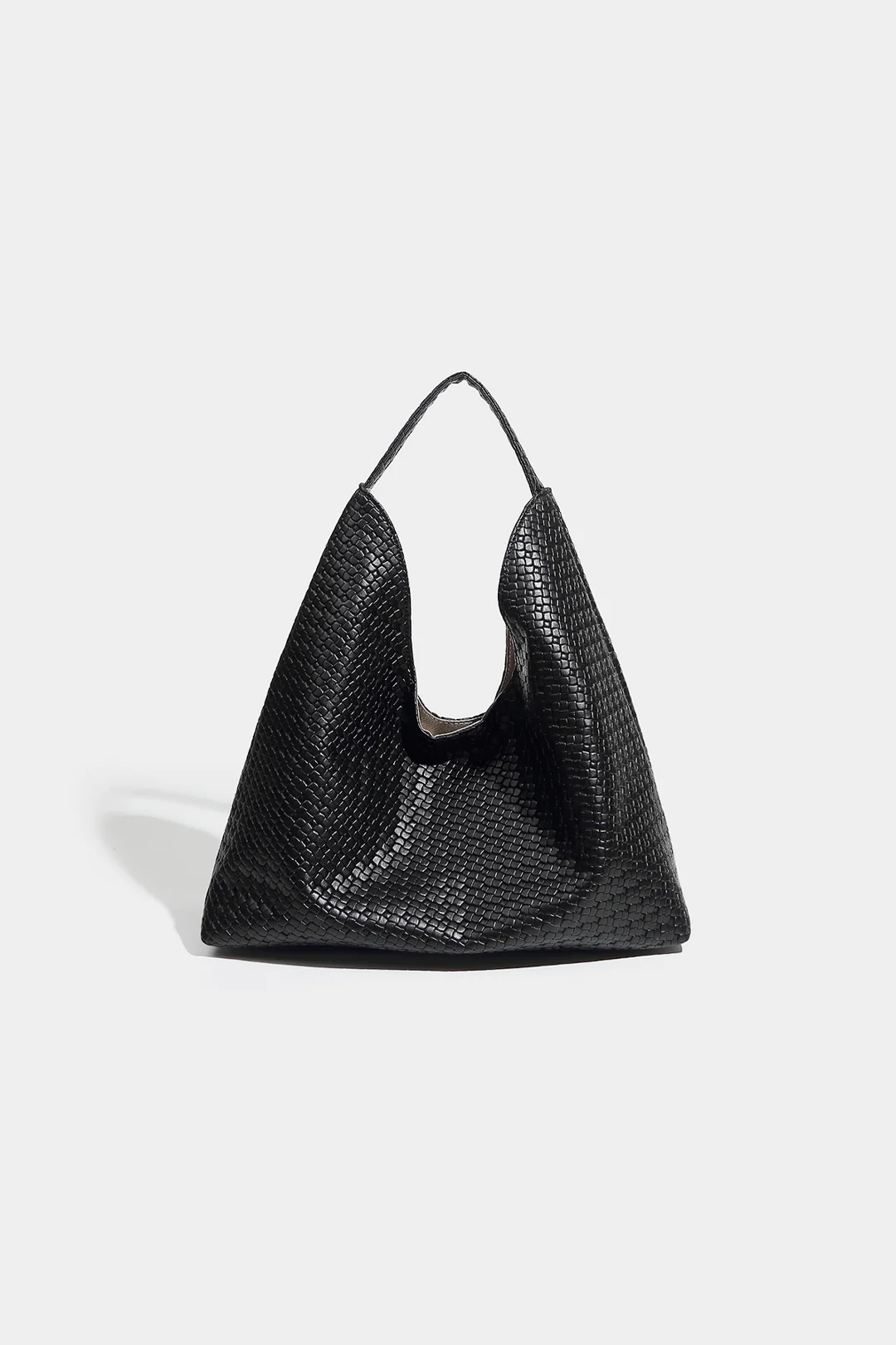 Artificial Leather Woven Tote Bag
