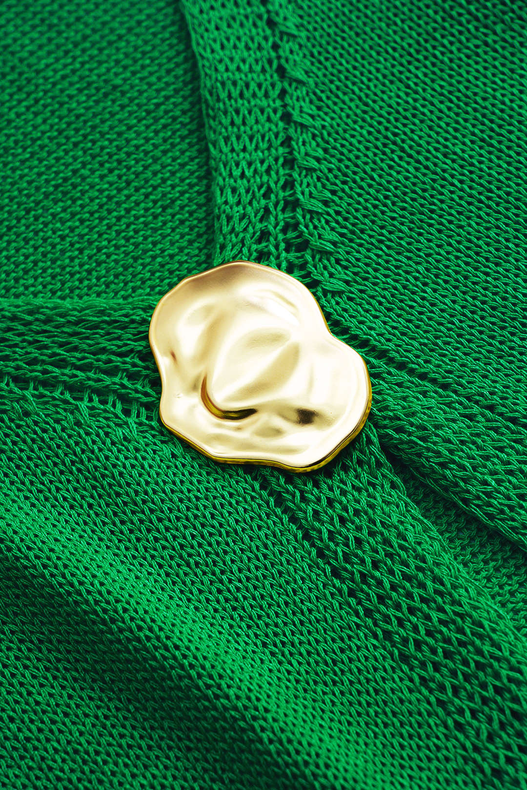 Knit V-Neck Metallic Decor Tank Top And Skirt Set