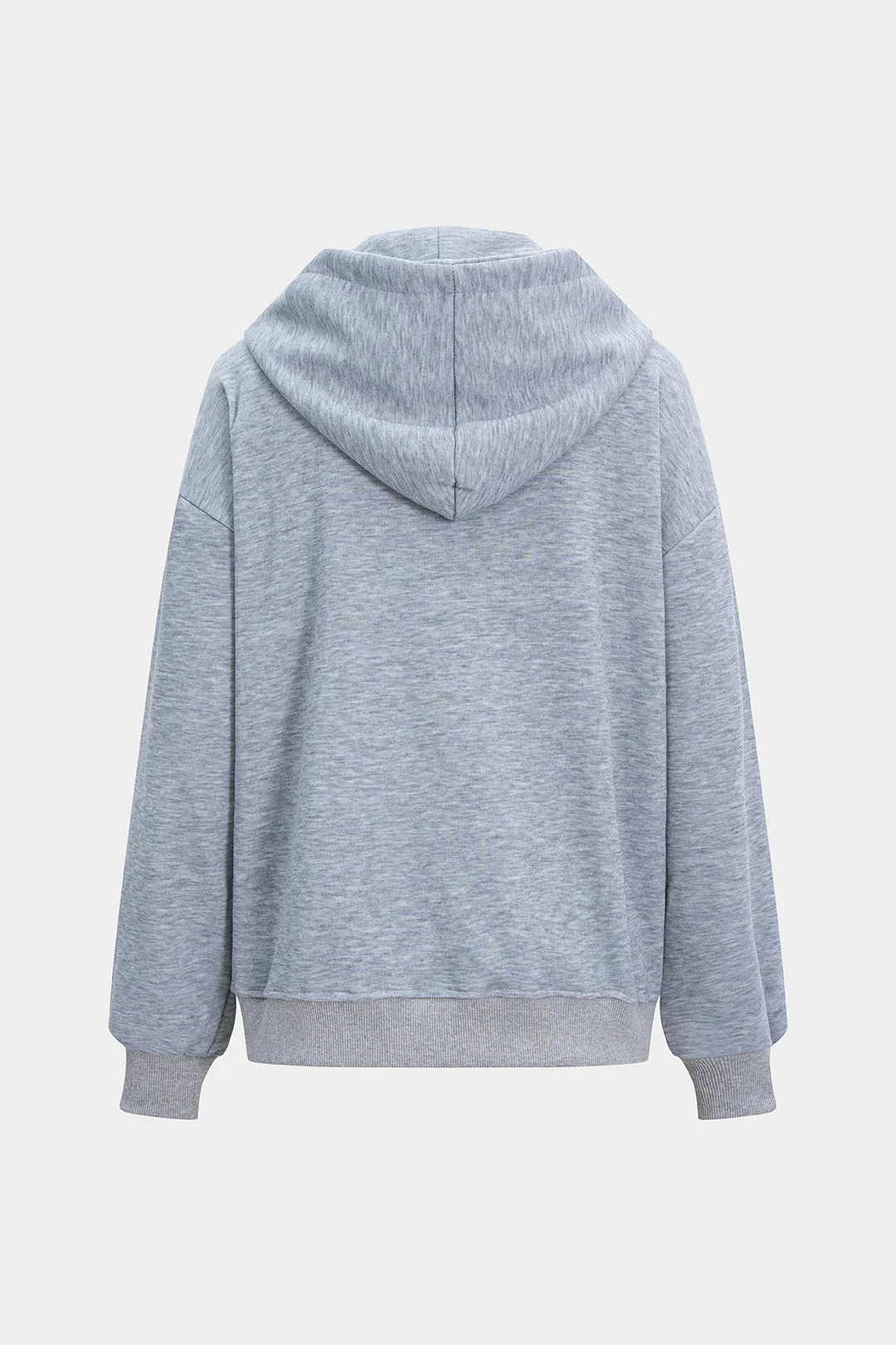 Airbrush Butterfly Pattern Denim Patchwork Zipper Hoodie