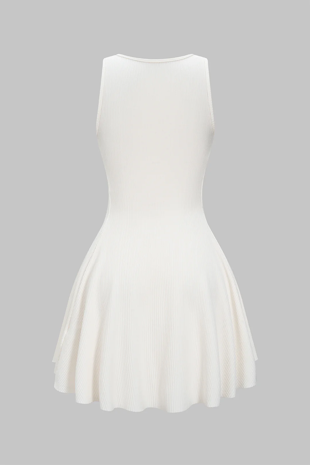 Solid Waist-Cinching Ruched Mini Dress