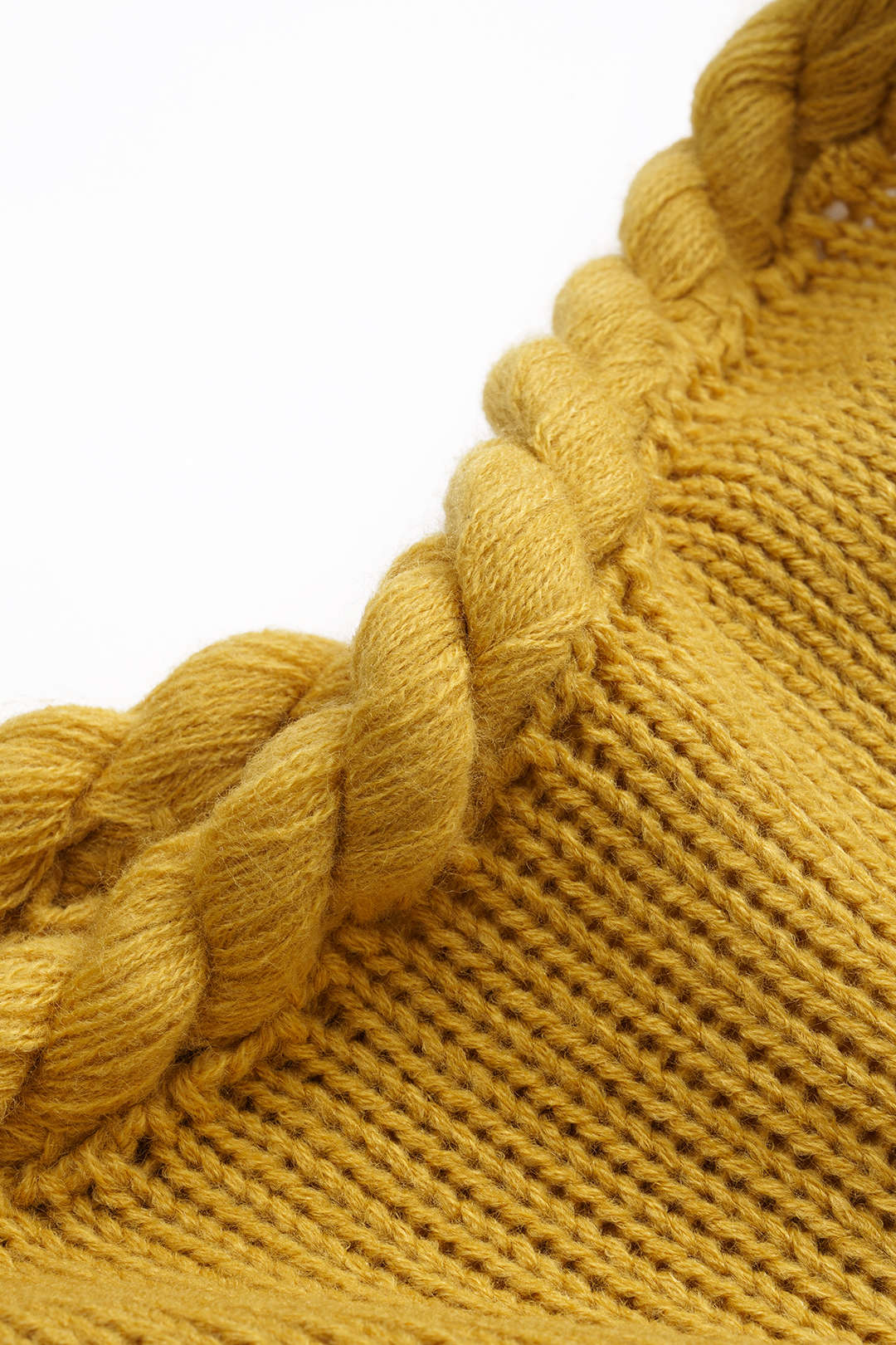 Plus Size Knitted Braided Trim Tie-Up Skirt