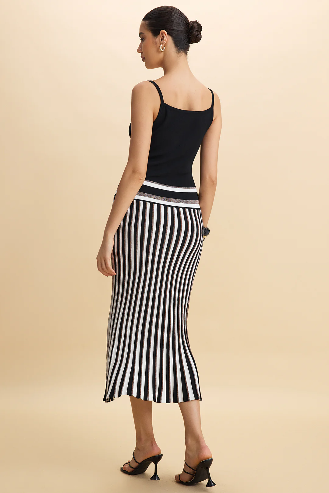 Knit Contrast Slip Sleeveless Dress