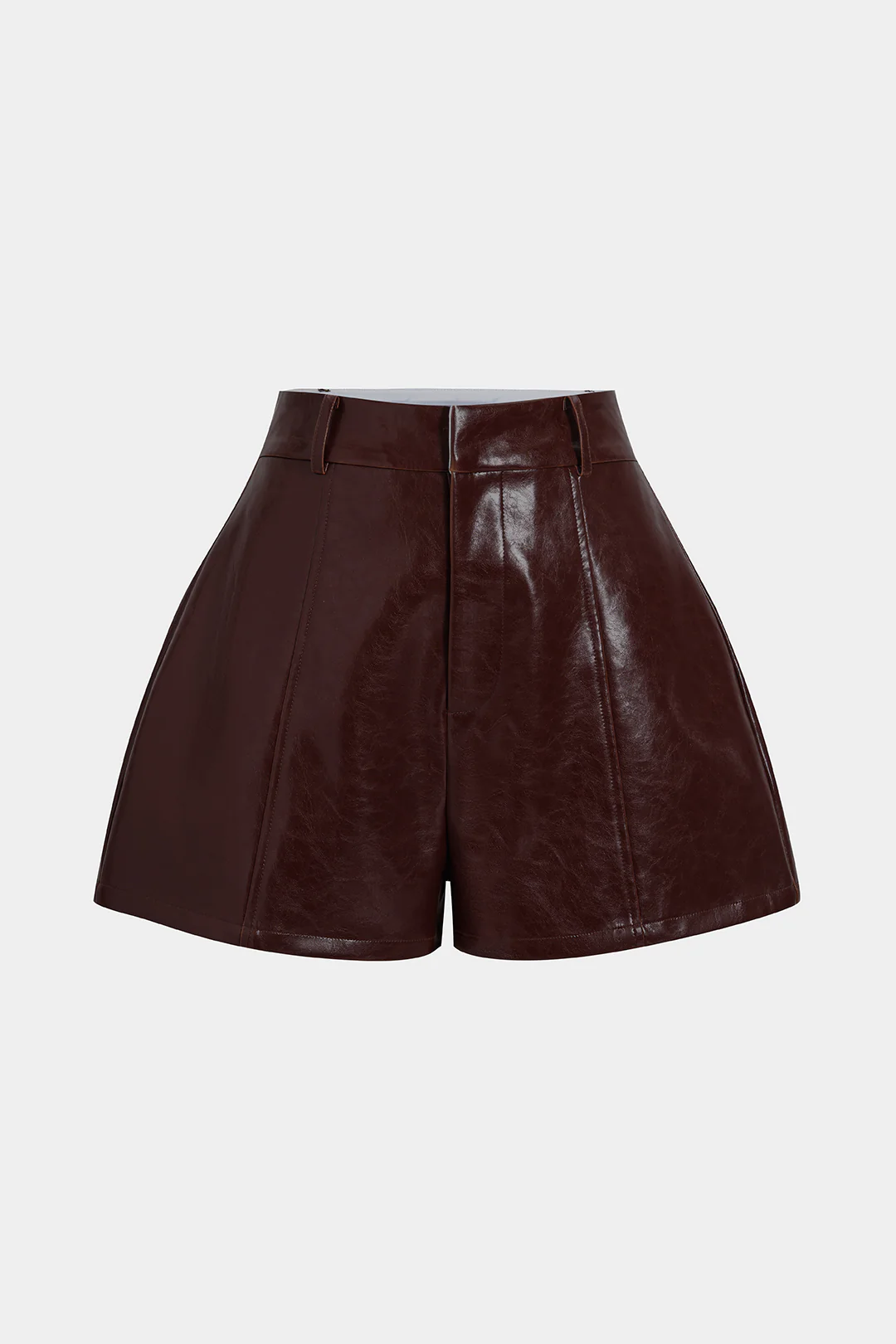 Faux Leather High Waist Shorts