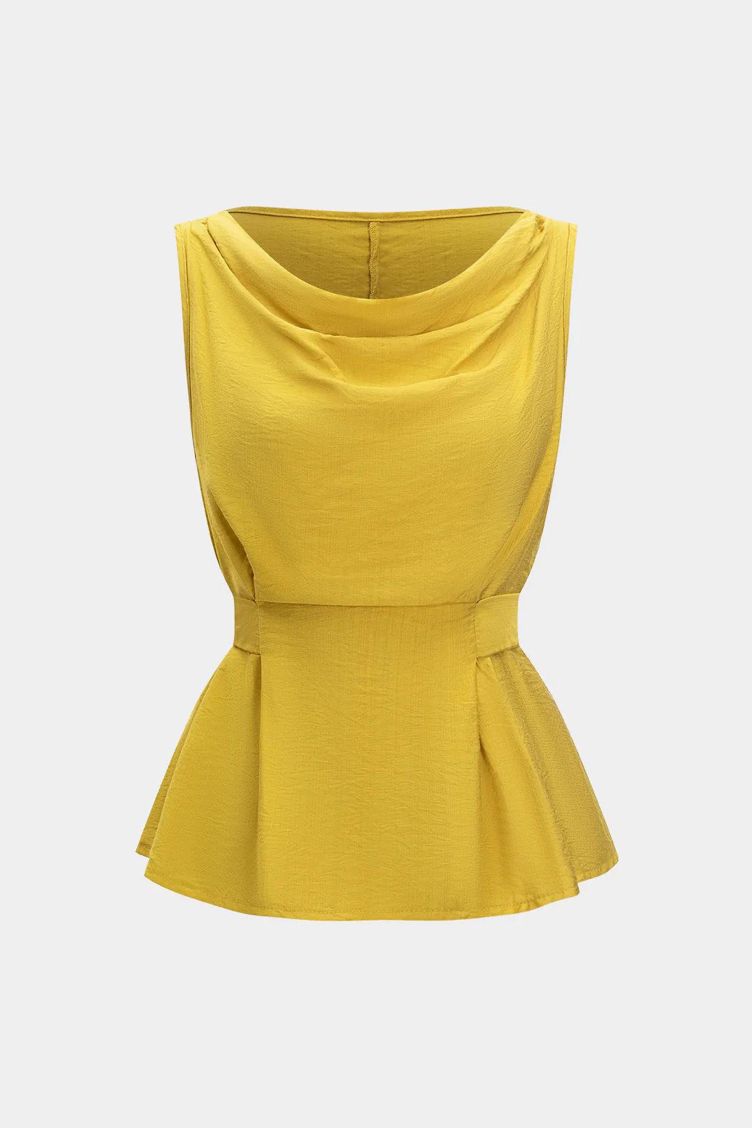 Linen Tie Sleeveless Tank Top