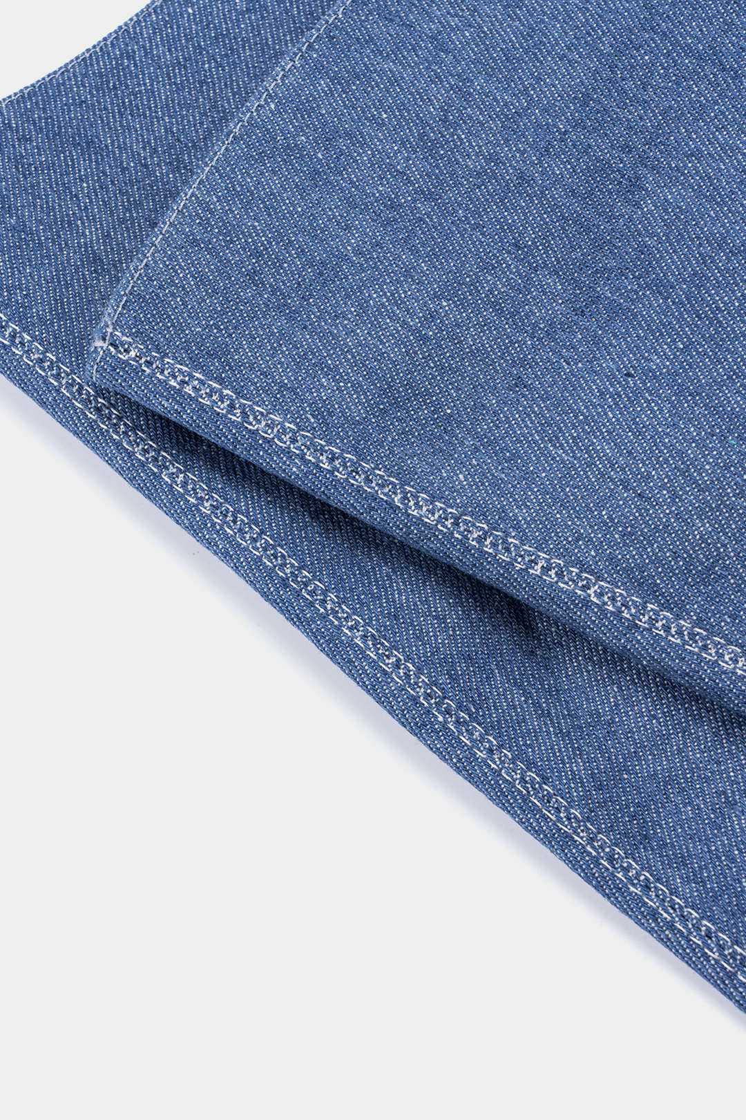 Denim Zipper Pointed Mid Calf Boots