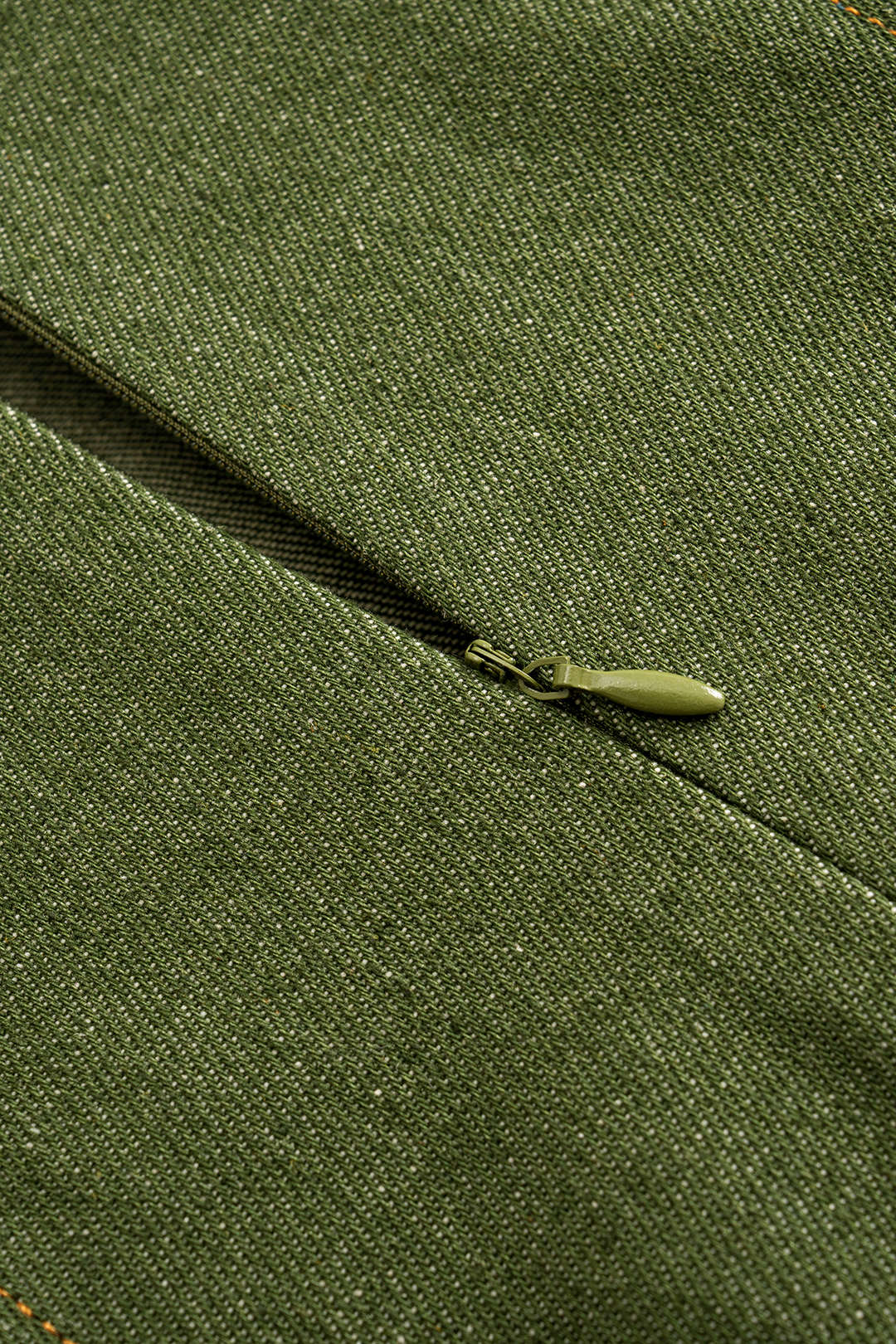 Plus Size Denim Sleeveless Mini Dress with Neck Zipper