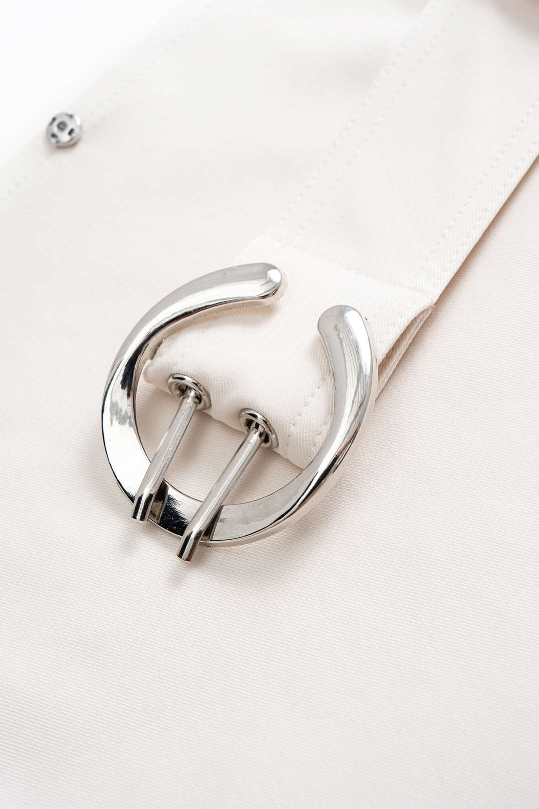 Asymmetrical High Waist Belted Skirt