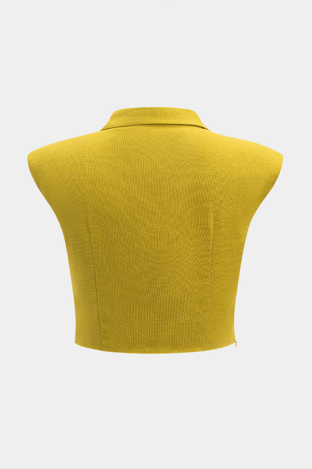 Plus Size Linen V-Neck Ruched Tank Top