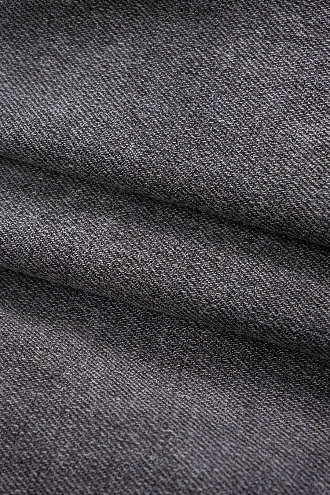 Denim Washed Button Stitching Detail Fake Pocket Long-Sleeve Top And Puff Mini Skirt Set