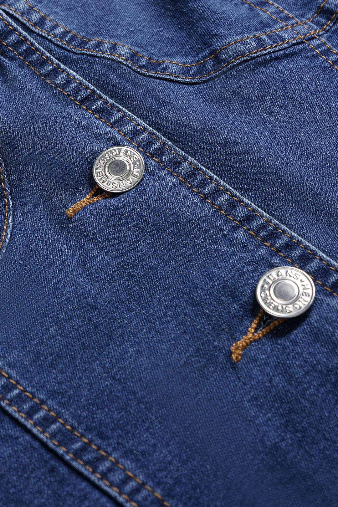 Denim Button Crop Top