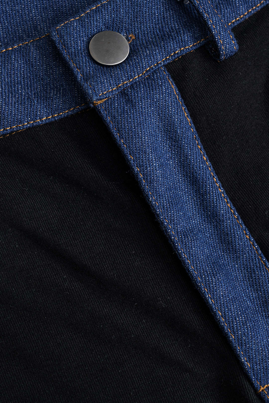 Denim Patchwork Pocket Trousers