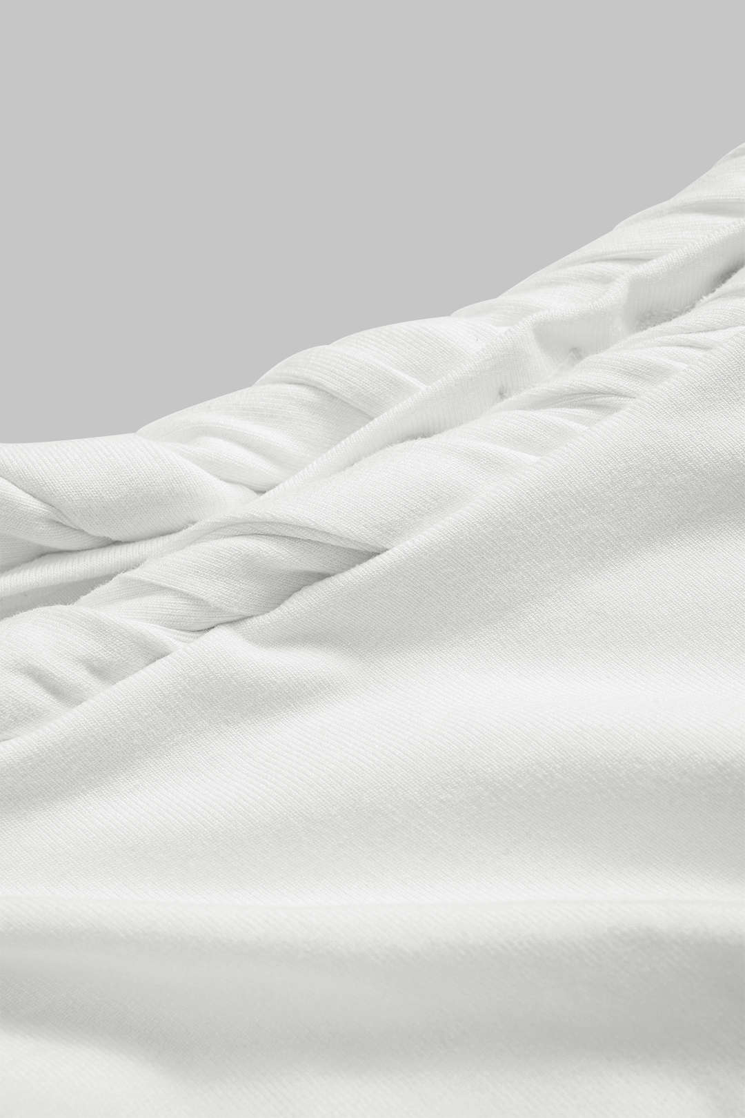 Asymmetrical Ruched Twist Knot Short Sleeve Mini Dress