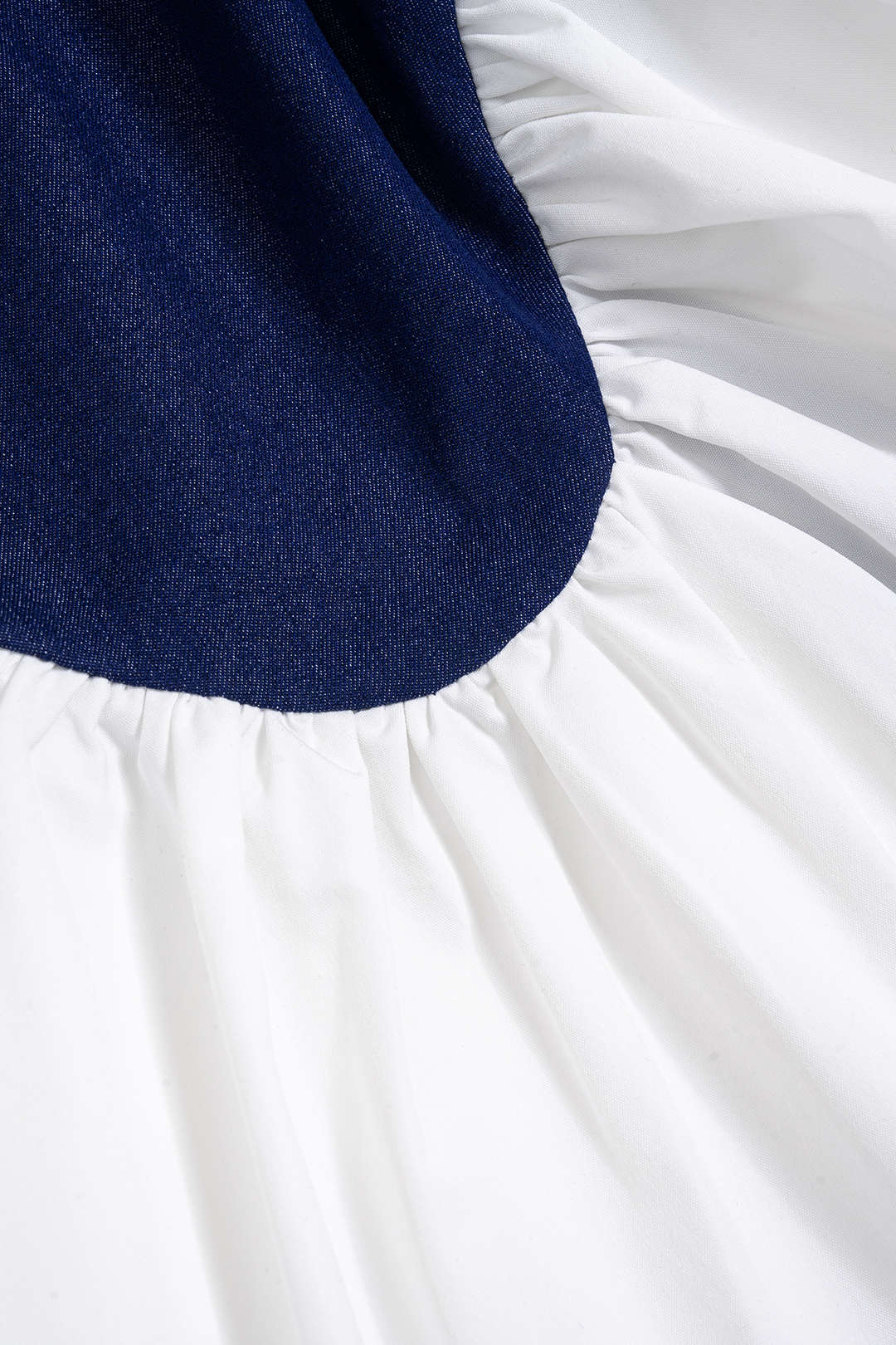 Denim Patchwork Halter Neck Backless Sleeveless Mini Dress