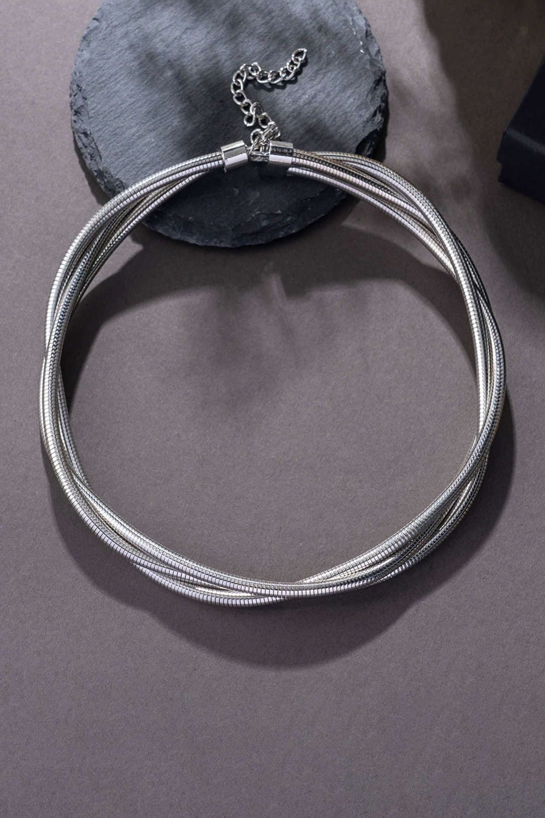 Exaggerated Multi-Layer Metal Necklace