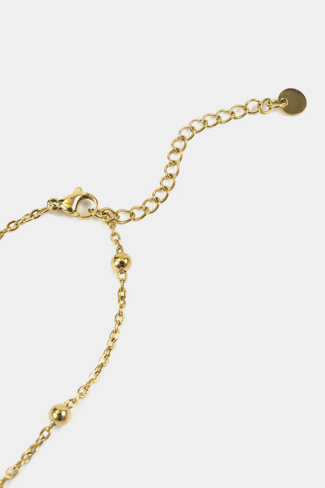 Metallic Pearl Style Pendant Necklace