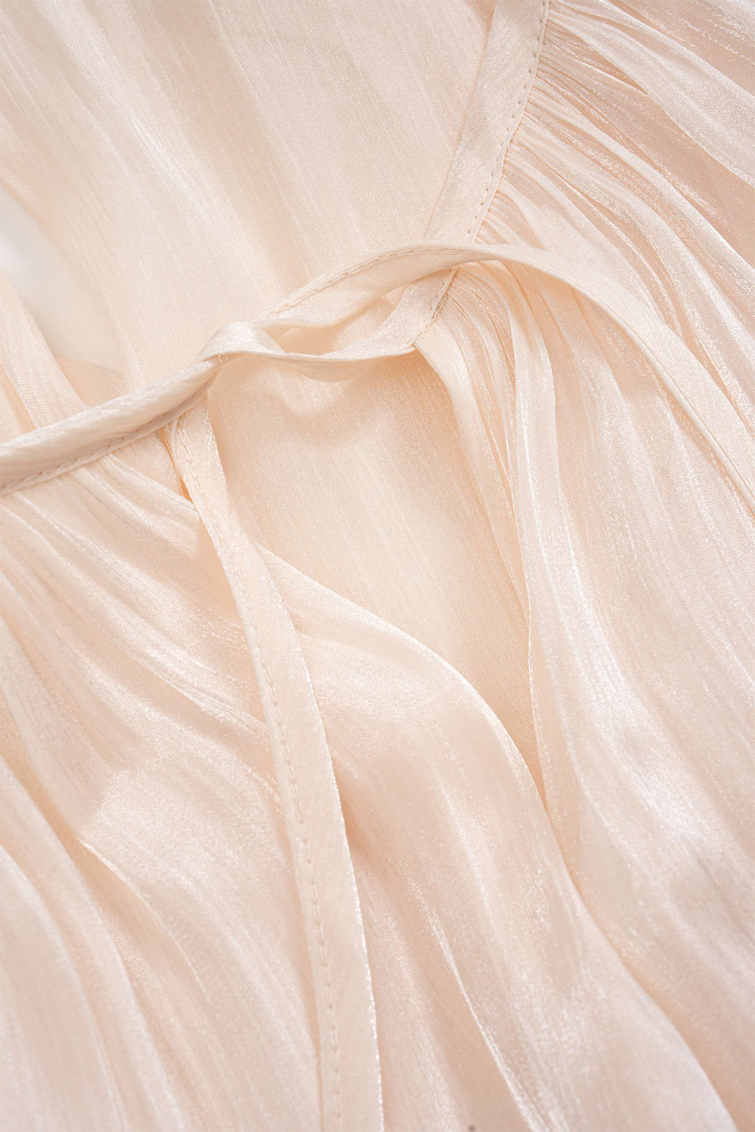 Chiffon Ruched Ruffle Long Sleeve Mini Dress