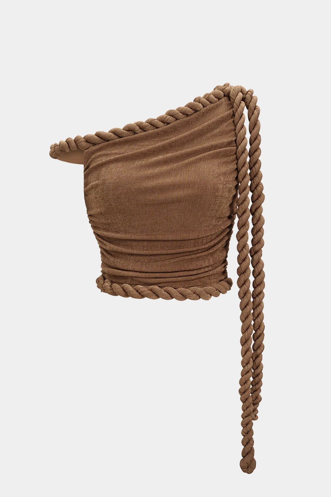 Ruched Twisted Knot Tube Top