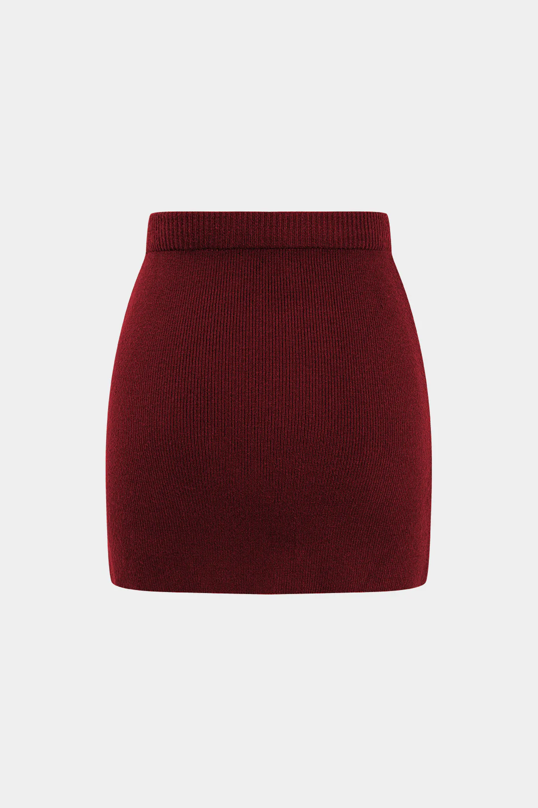 Simple Solid Knit Mini Skirt