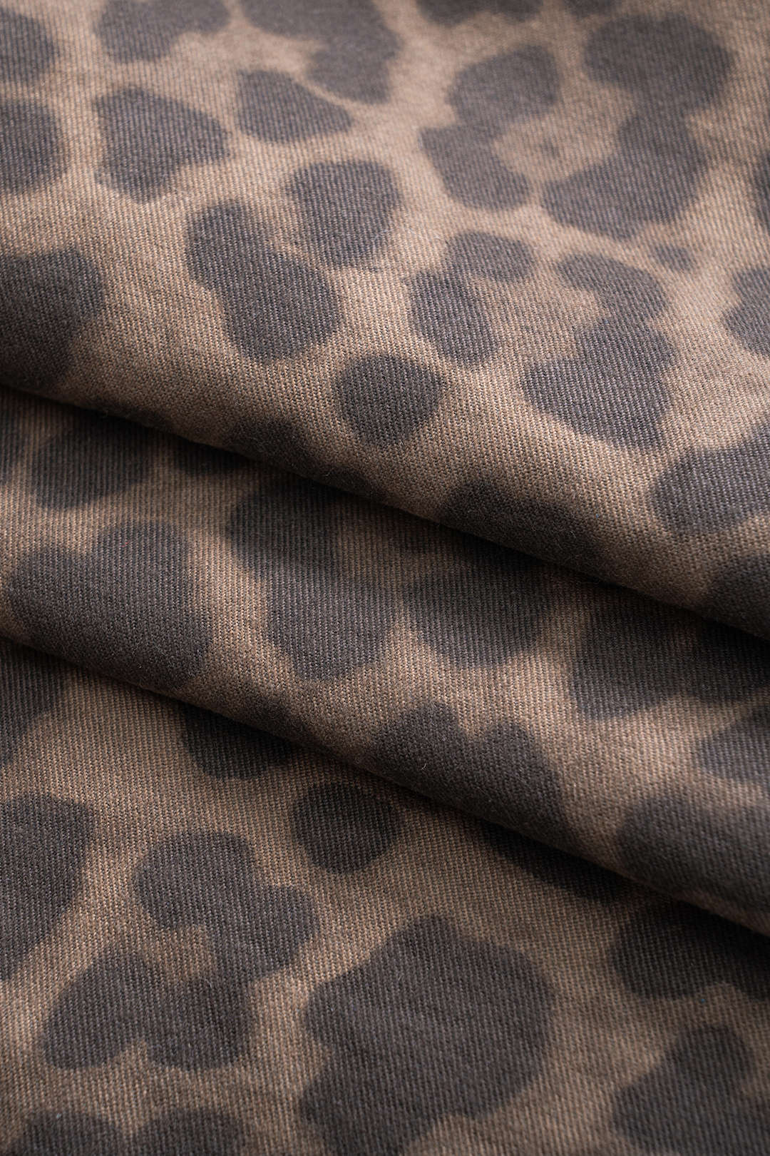 Leopard Print Wide-Leg Trousers