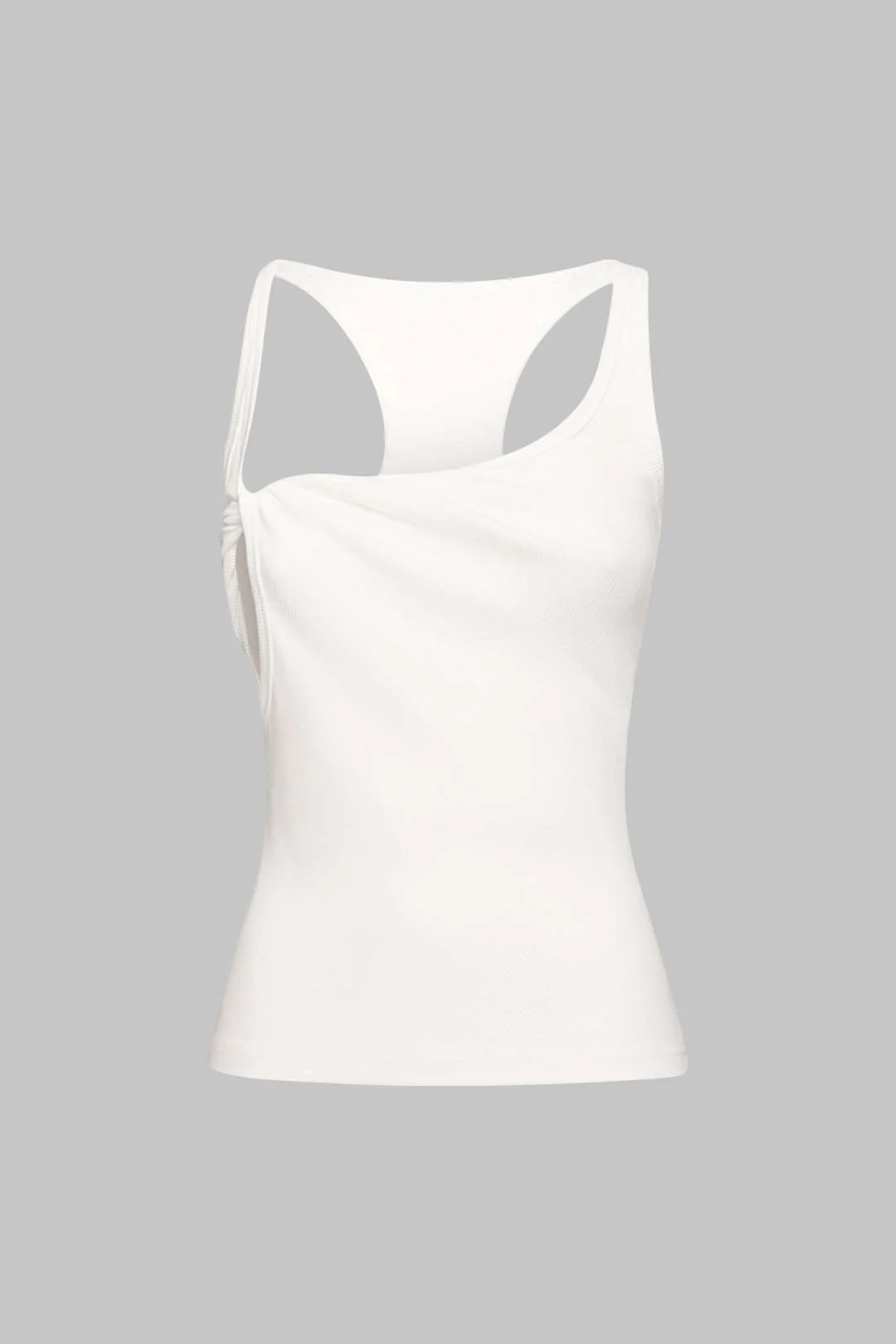 Twisted Knot Asymmetric Tank Top