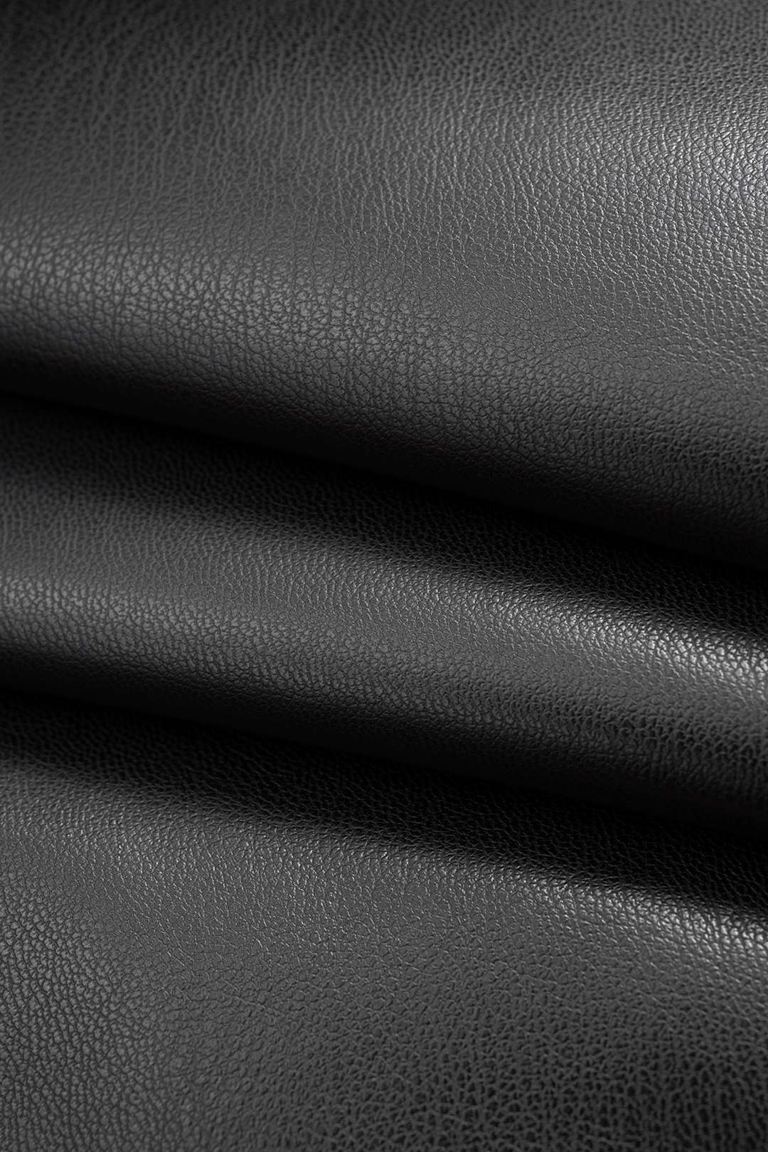 Faux Leather Shirred Waistband High-Waisted Trousers