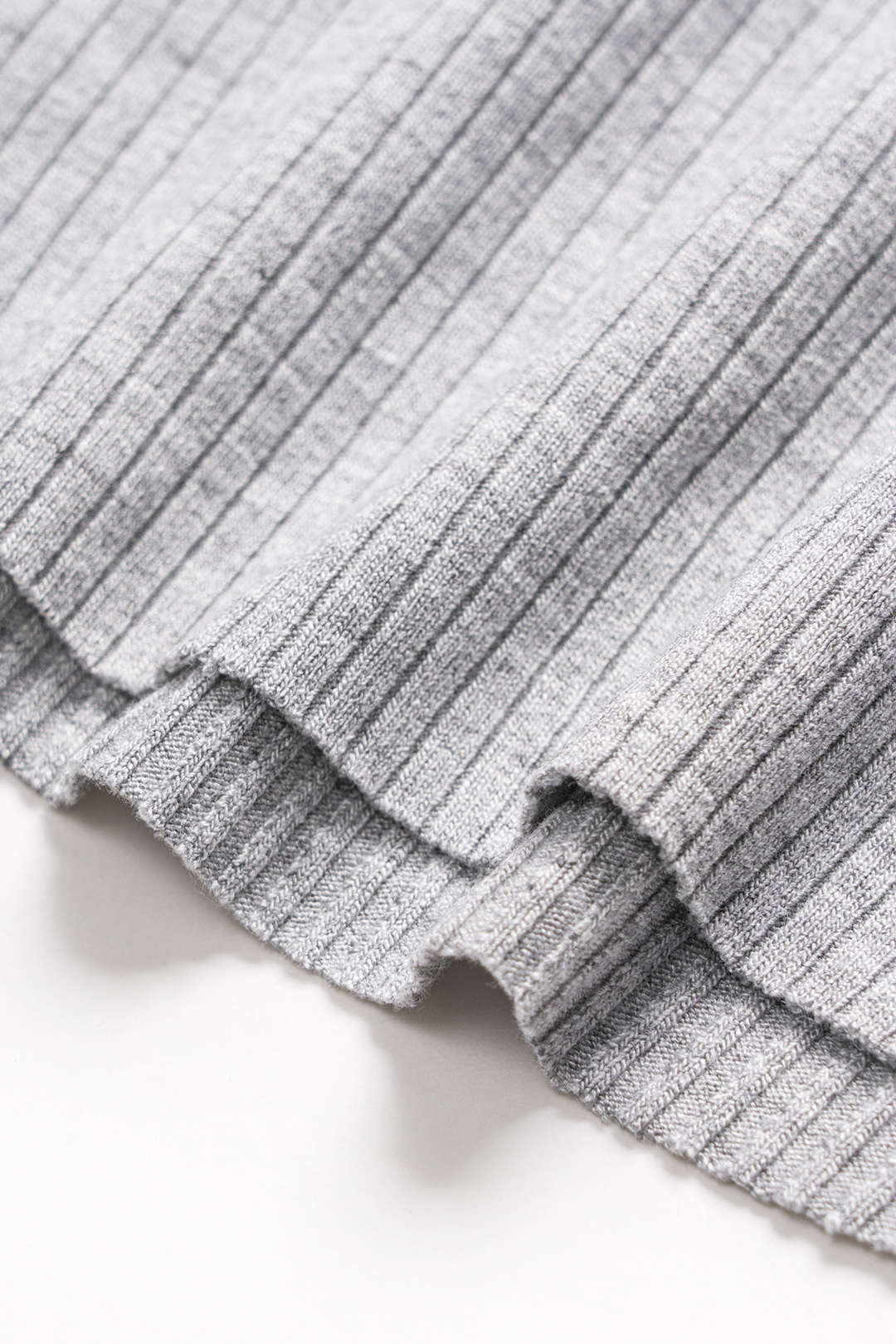 Knit Ribbed Knit Short-Sleeve Top