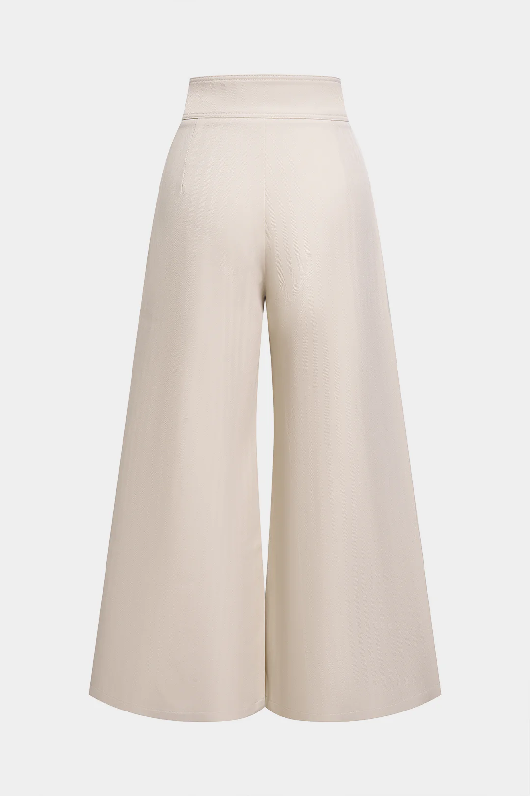 Double Waistband Wide Leg Pants