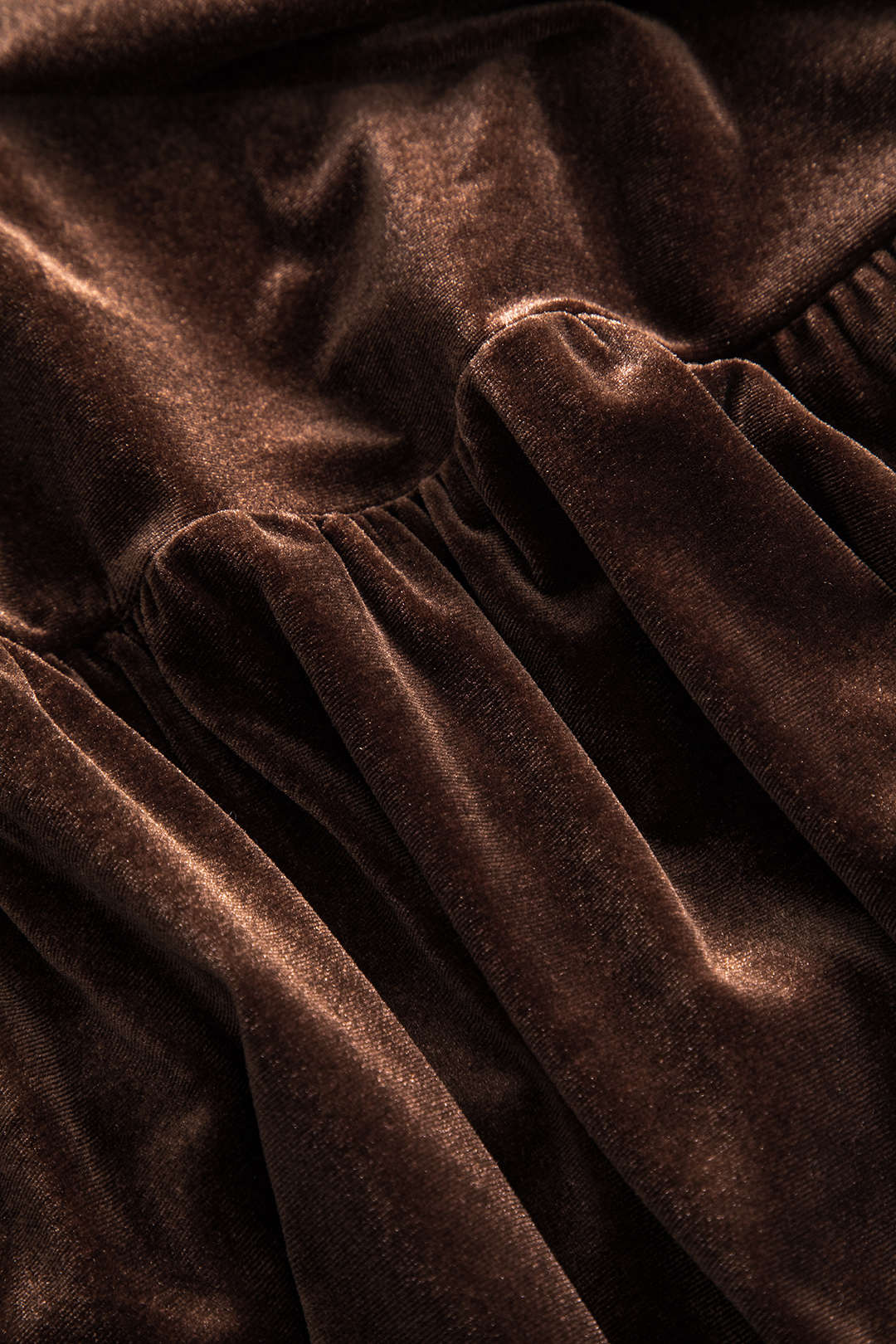 Plus Size Solid Knit Round Neck Ruffled Mini Dress