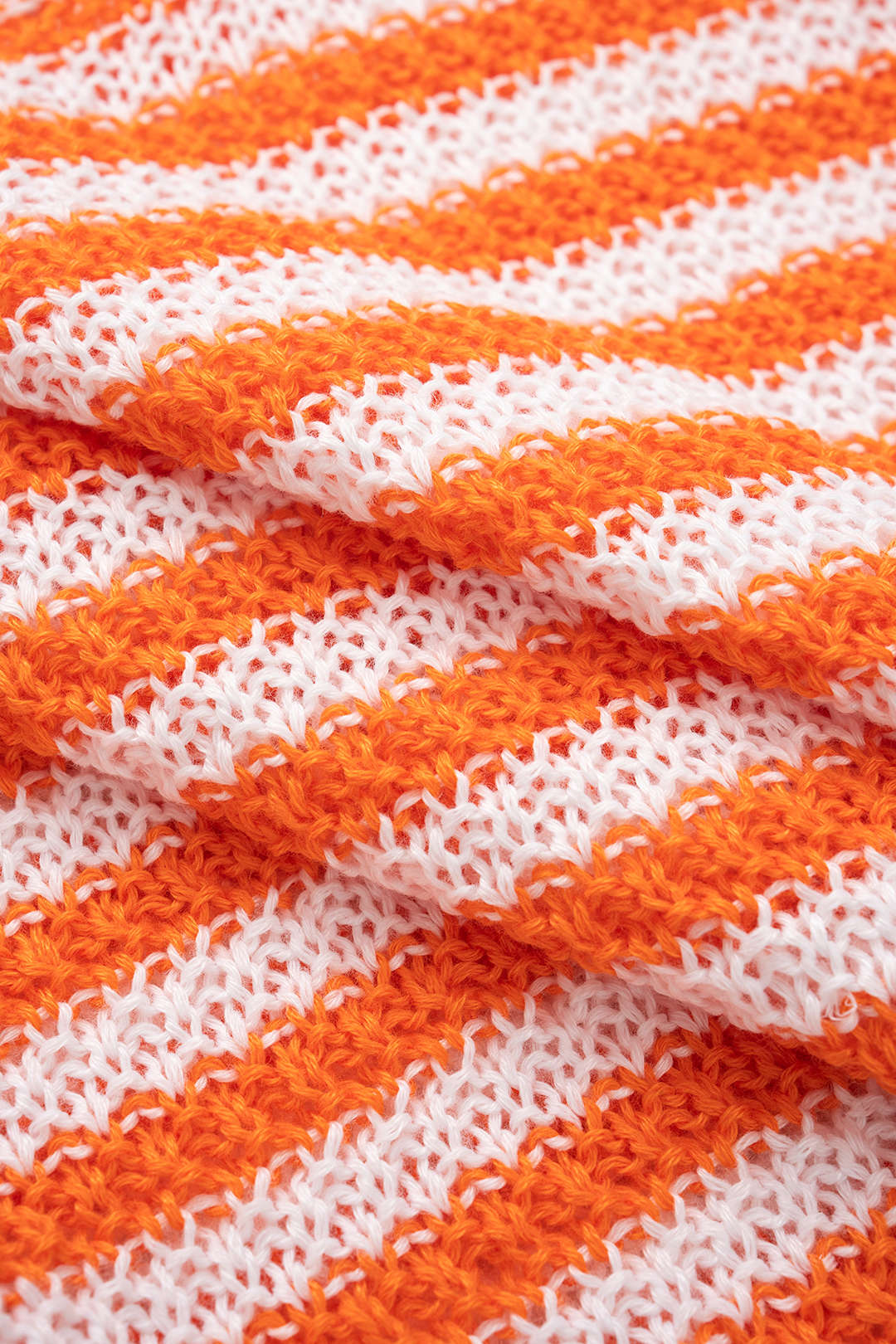 Knit Contrast Stripes Print Tank Top And Shorts Set