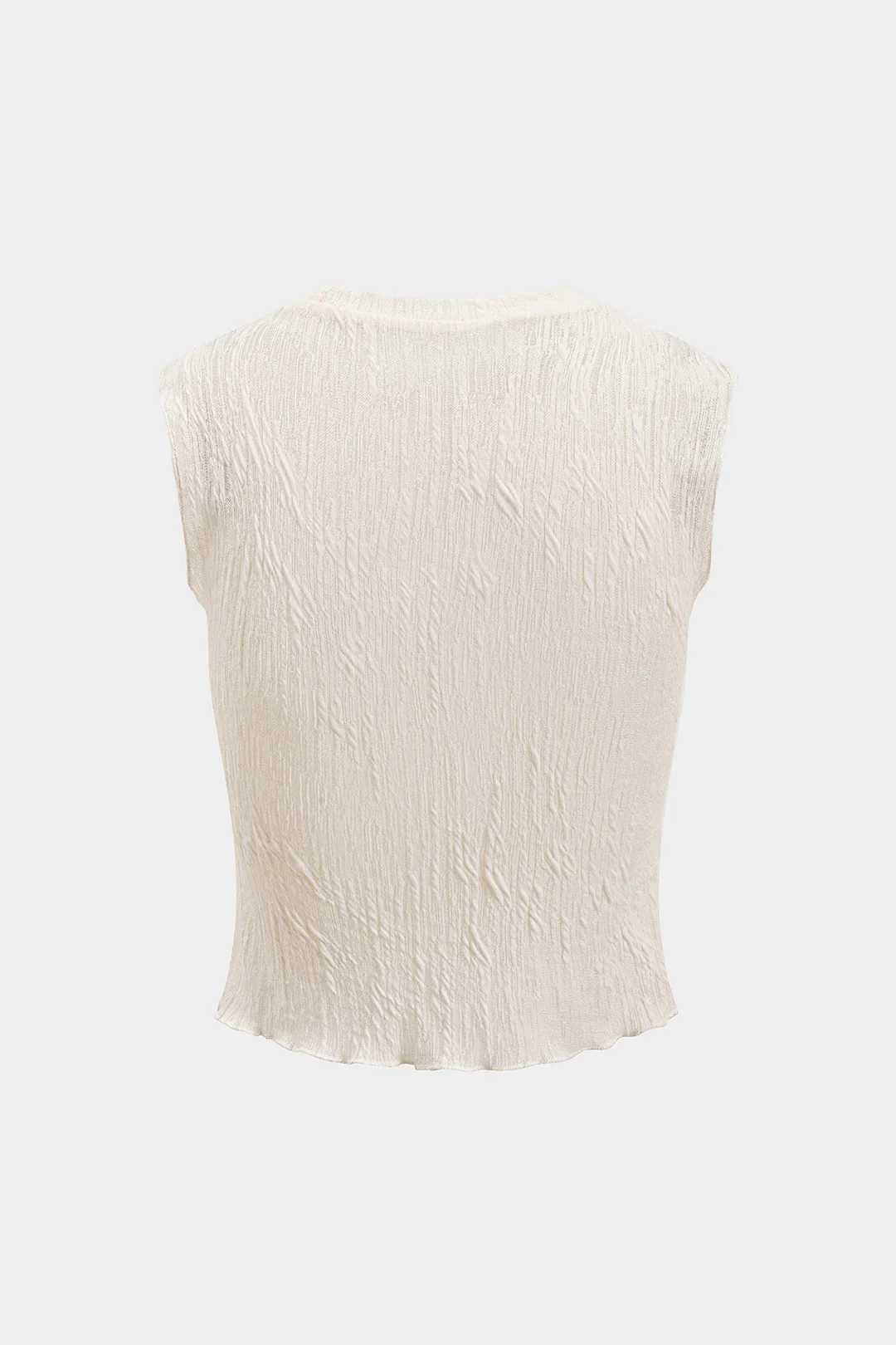 Textured Sleeveless Top