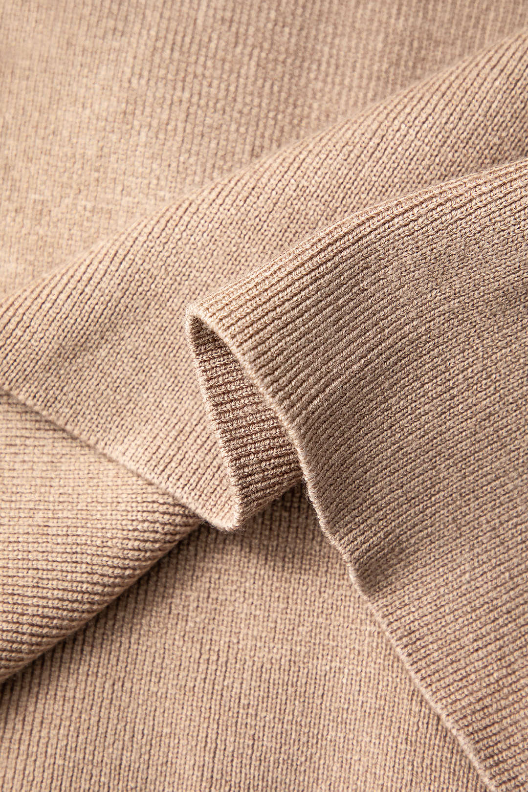 Solid Knitted Wide-Leg Trousers