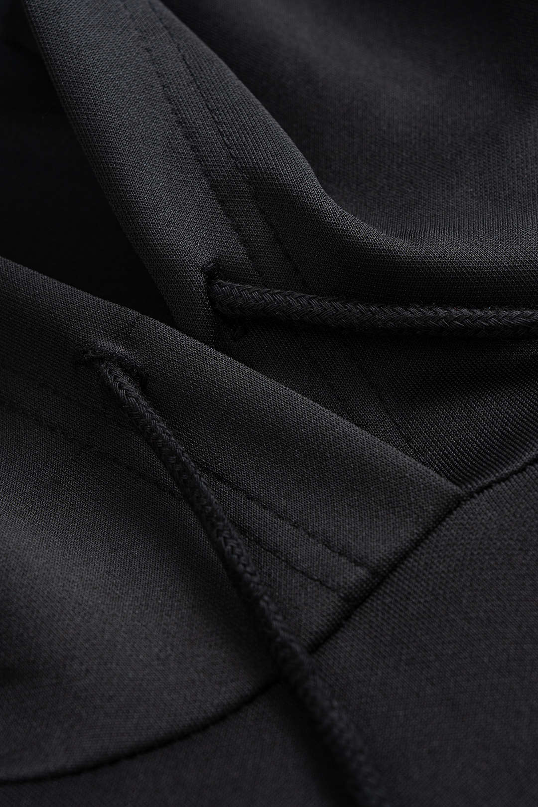 Hooded Long-Sleeve Top And Drawstring Straight Leg Trousers Set