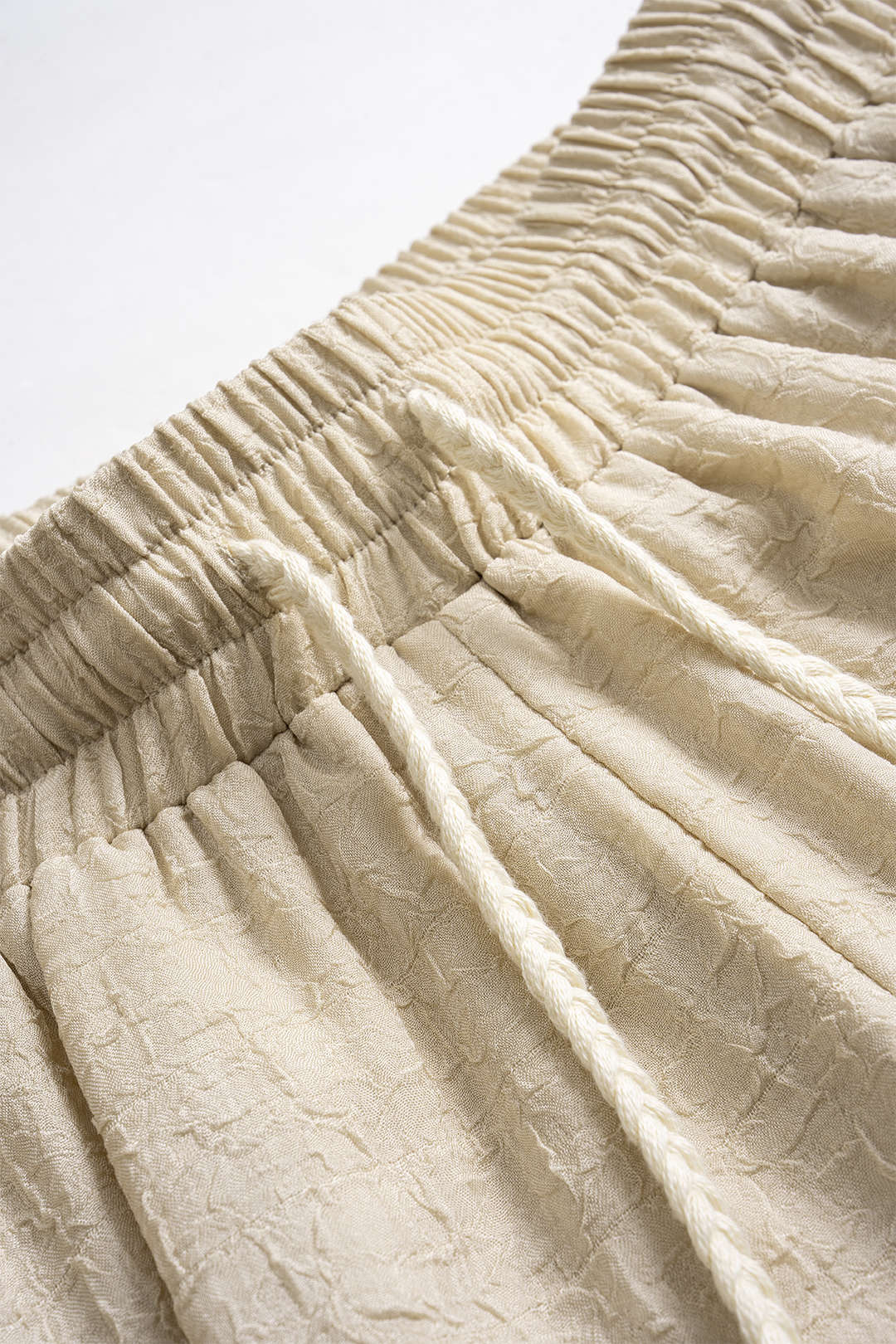 Drawstring Tie-Up Shorts