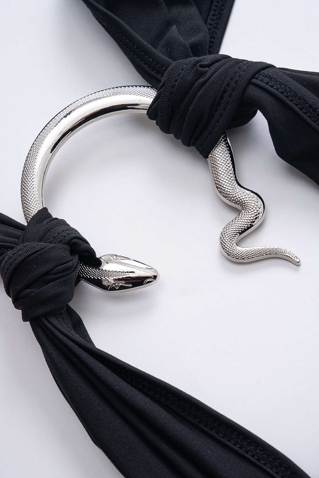 Halter V-Neck Metalic Decor Backless Sleeveless Midi Dress