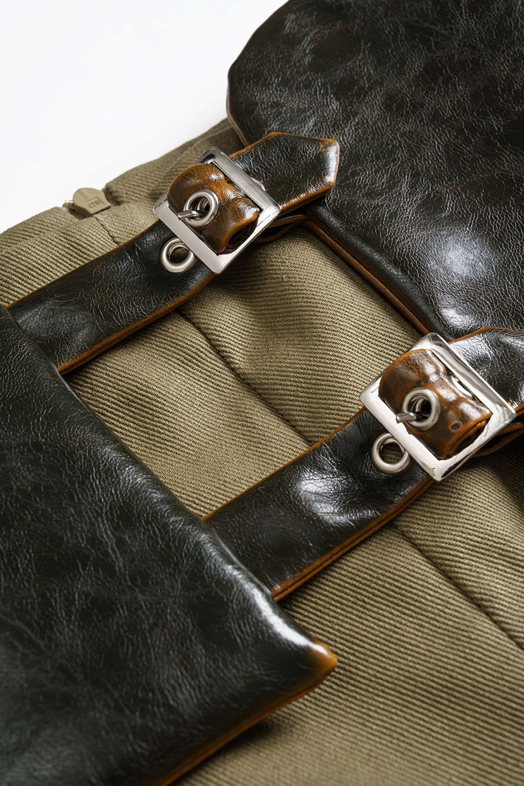 Faux Leather High-Waisted Pleated Shorts