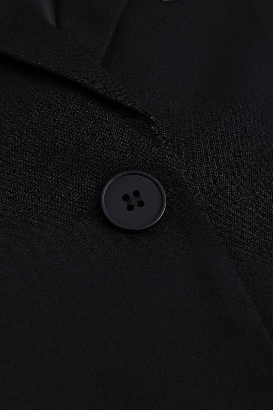 Denim Patchwork Notched Lapel Outer Garment