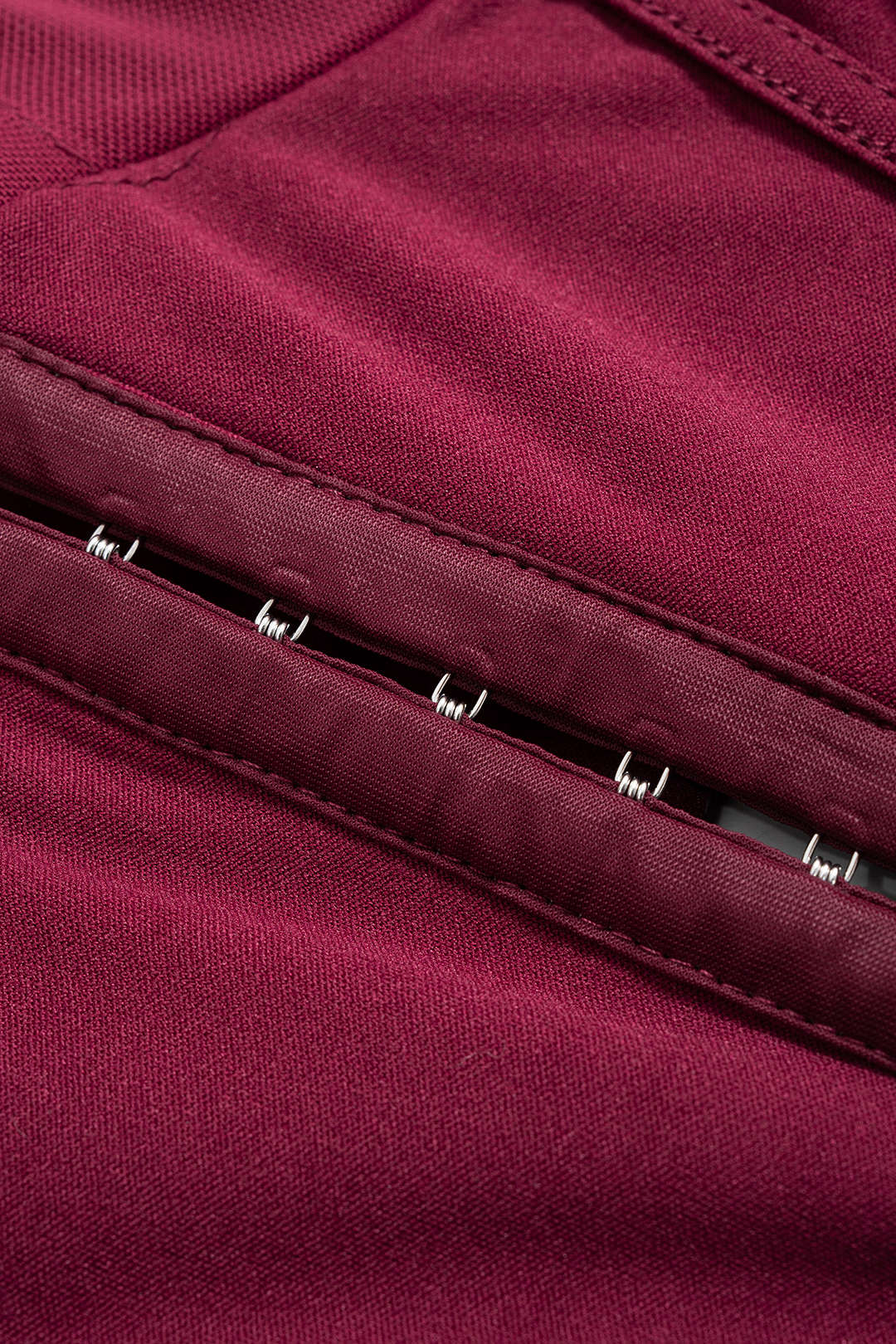 Mesh Button Corset Long-Sleeve Top