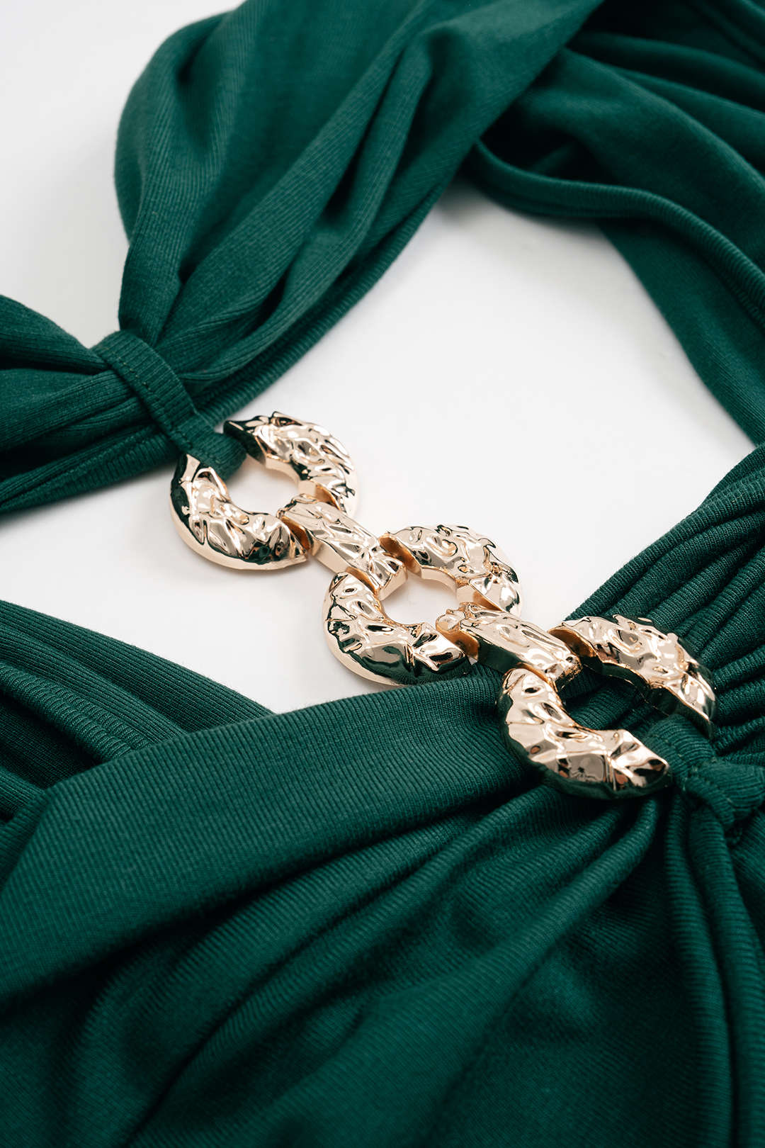 Metallic Backless Sleeveless Top