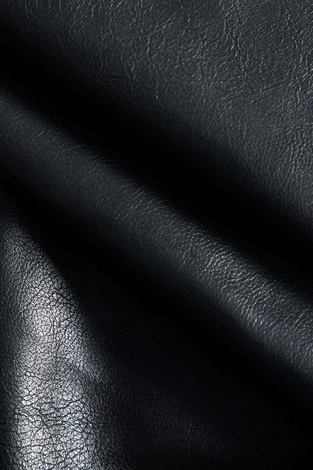 Faux Leather Patchwork Fur Skirt