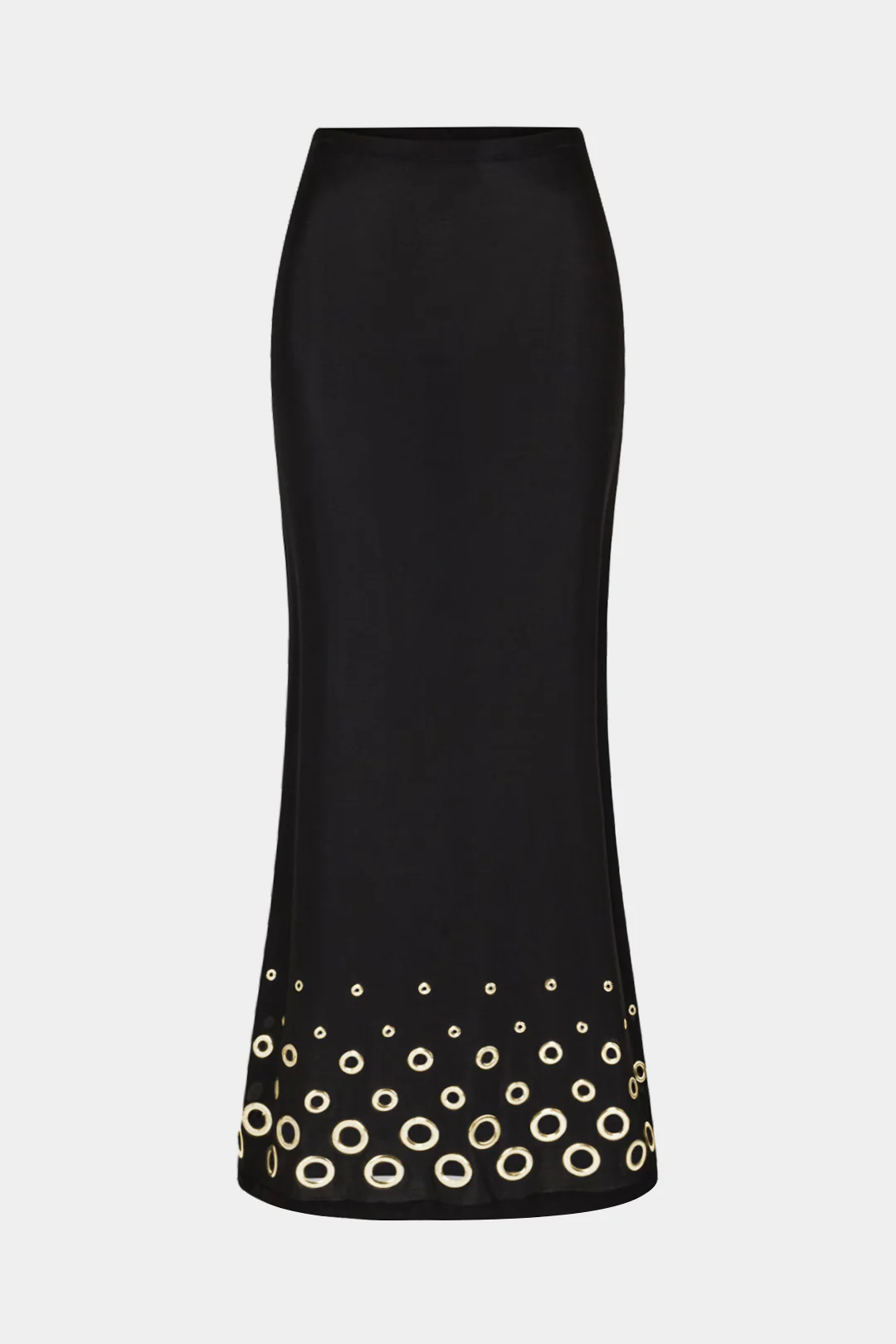 Metallic Eyelet Skirt