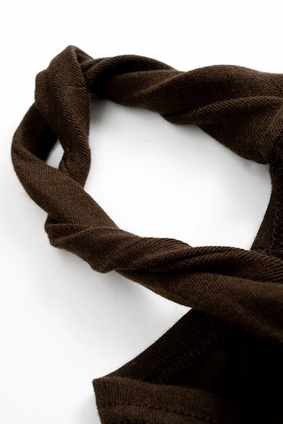 Asymmetrical Neck Ruched Long-Sleeve Top