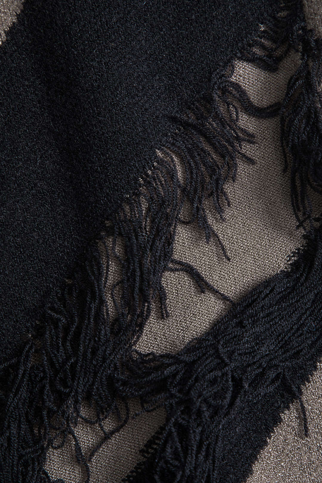 Contrasting Fringe Skirt